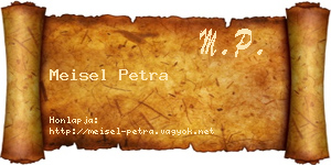 Meisel Petra névjegykártya
