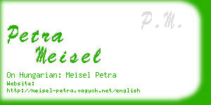 petra meisel business card